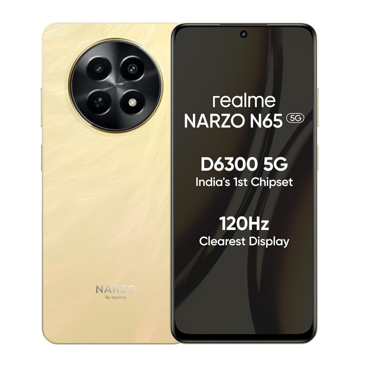 Realme NARZO N65 5G (Amber Gold 6GB RAM, 128GB Storage) 