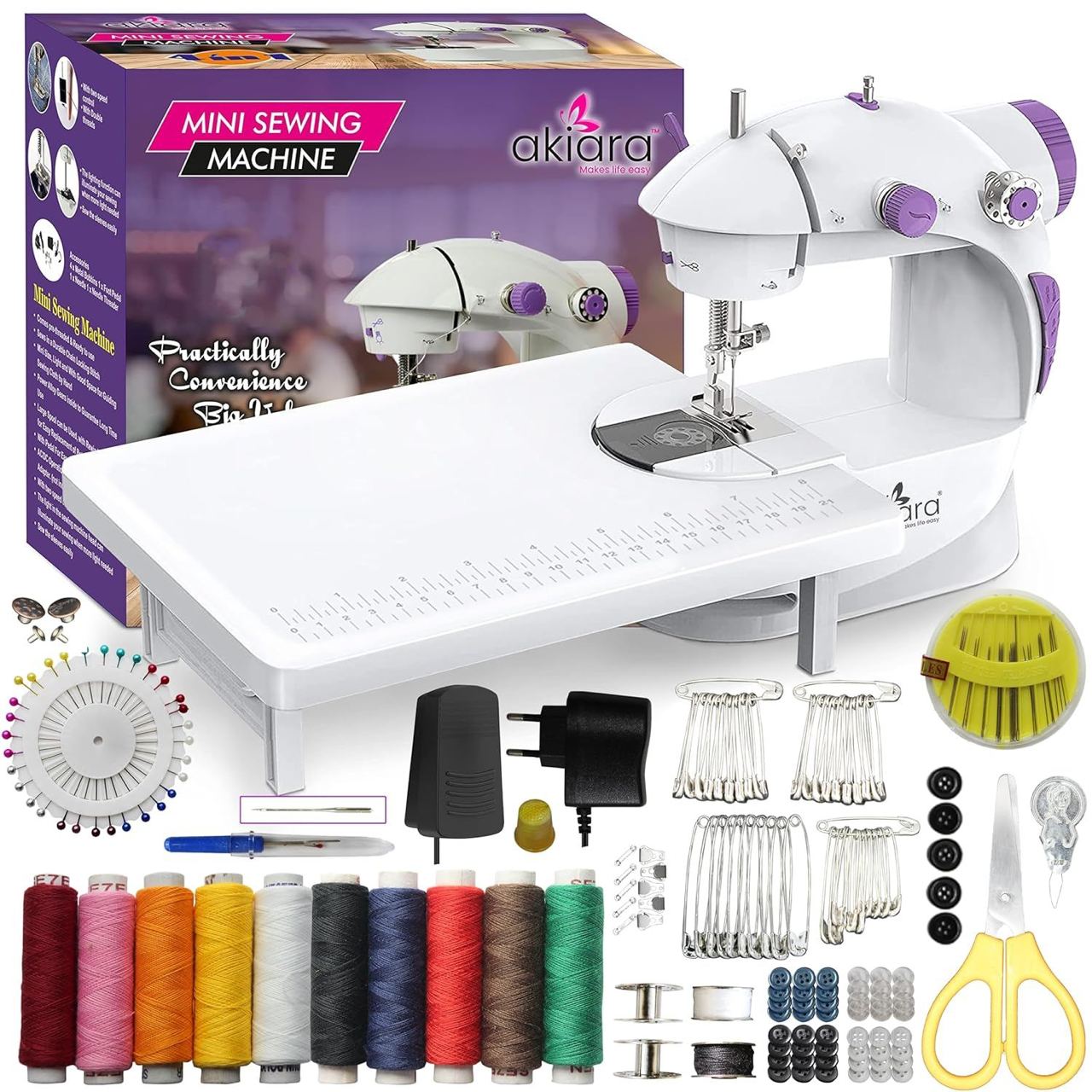 Akiara – Makes life easy Mini Sewing Machine with Table Set | Tailoring Machine: Product Review