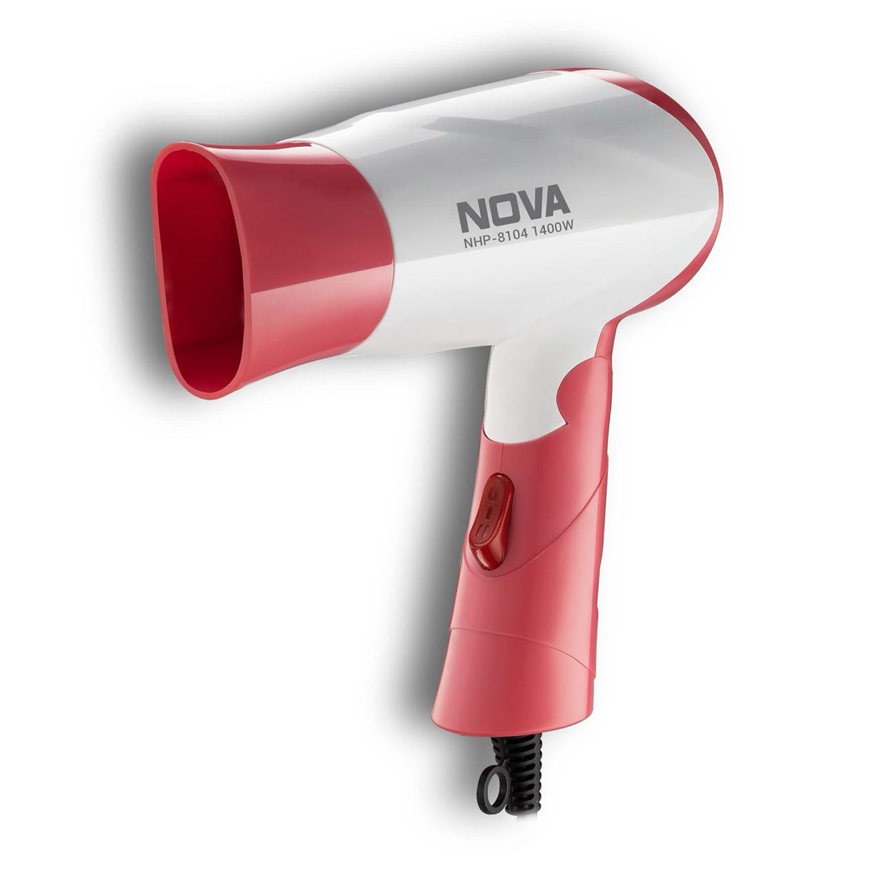 Nova NHP-8104 1400 Watts Compact Hair Dryer (White/Pink):Product Review