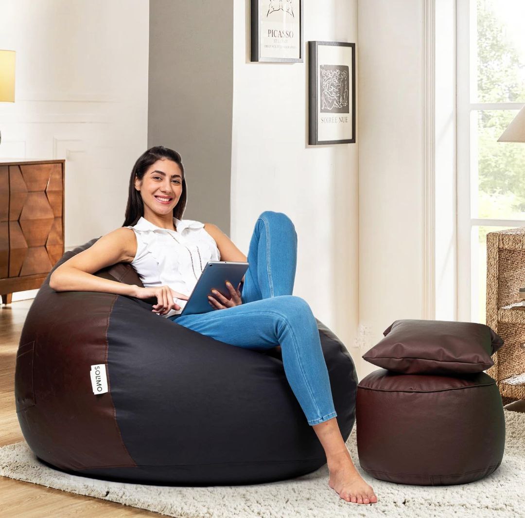 Amazon Brand – Solimo Premium Faux Leather Bean Bag: Product Review