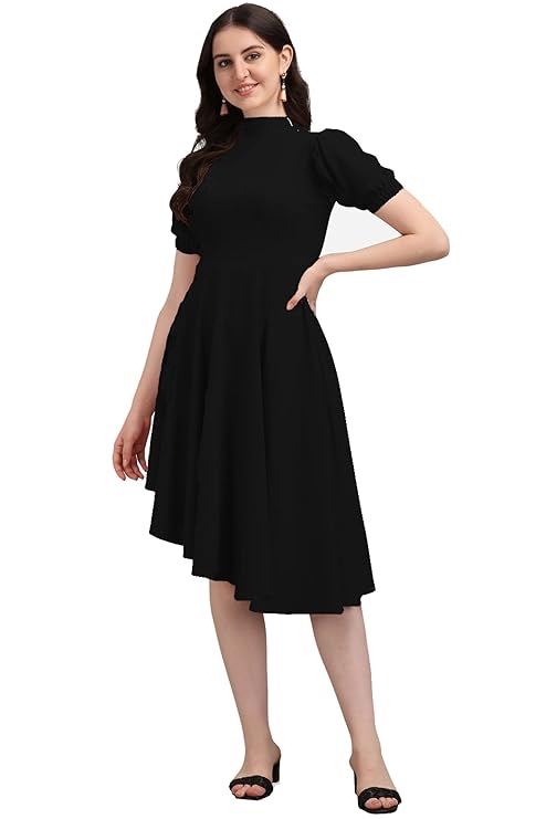 PURVAJA Women’s High-Low Knee Length Dress: Product Review