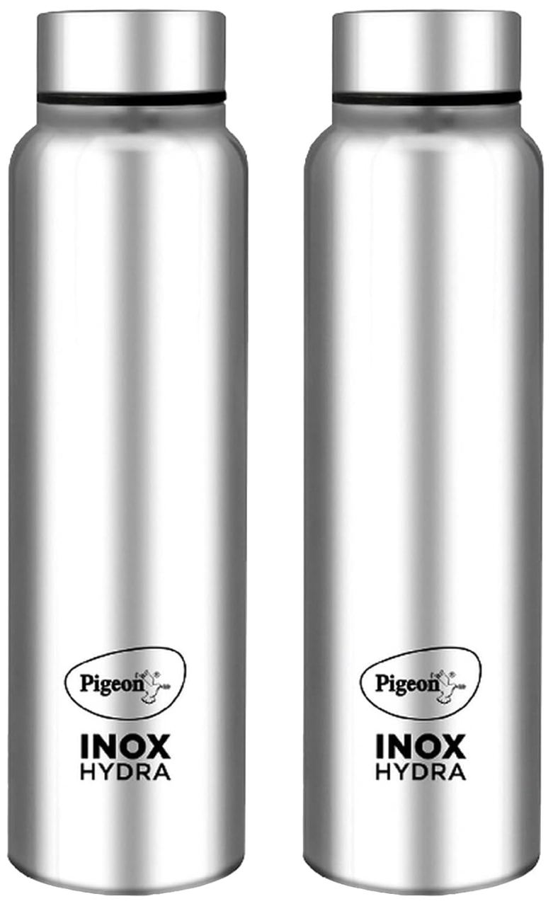 Pigeon by Stovekraft INOX Hydra Plus Stainless Steel Drinking Water Bottle 700 ml – Silver (1 Year Warranty) (Pack of 2): Product Review